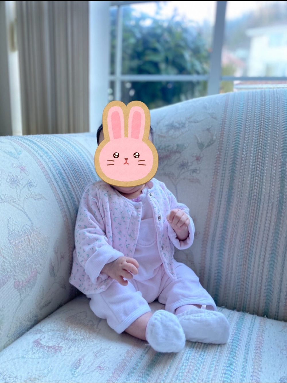 Petit Bateau Baby Outfit in Soft Pink Size 3M